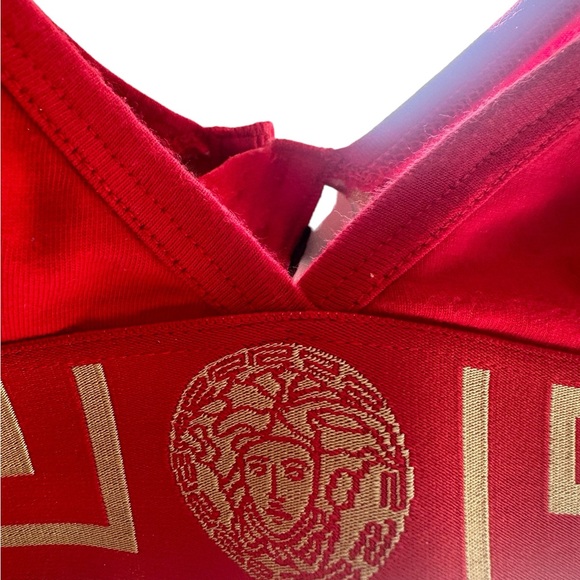 AUTHENTIC Versace Greca Medusa triangle bralette size 1 like new - Picture 3 of 4